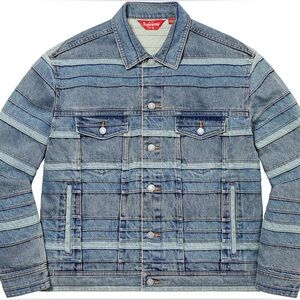 SUPREME LAYERED DENIM TRUCKER JACKET 22